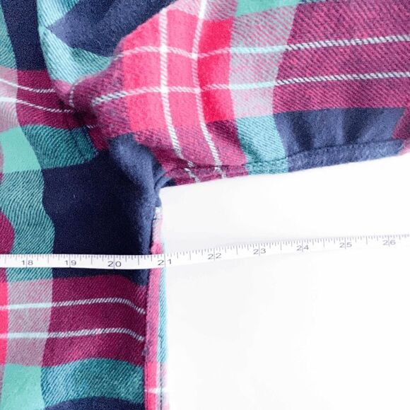 Modern Amusement Mens Shirt Casual Button Front Long Sleeve Plaid Red Large - Picture 7 of 7